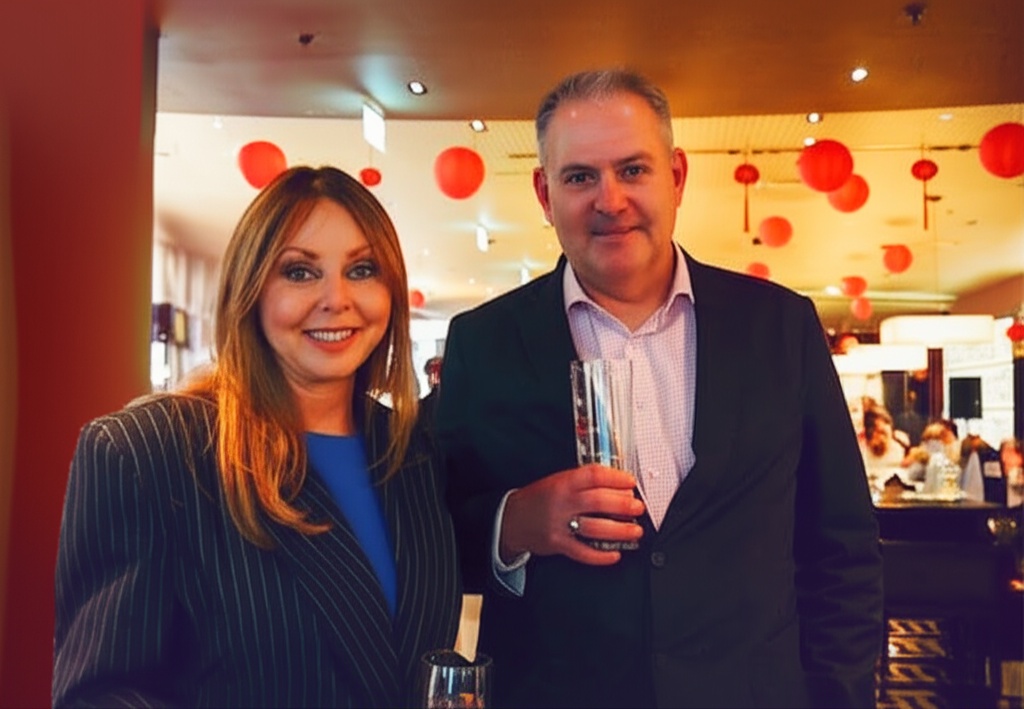 Carol Vorderman & Finalto UK CEO Paul Groves