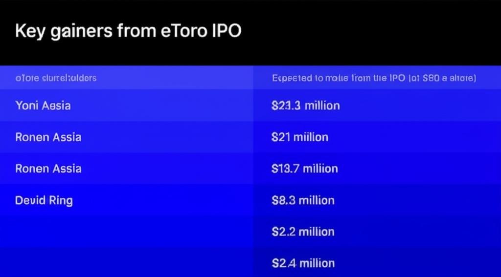 Key gainers from eToro IPO