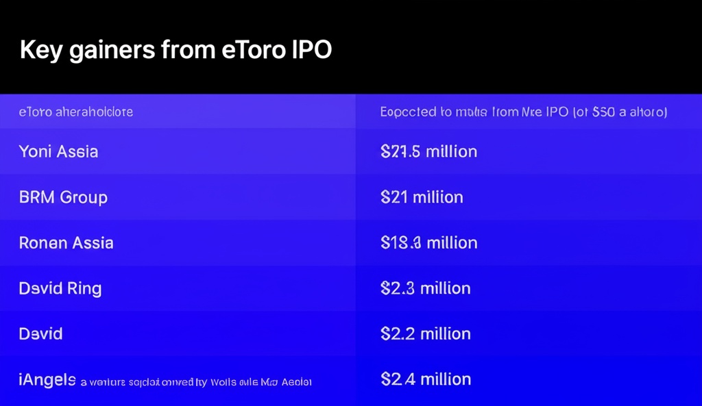 Key gainers from eToro IPO
