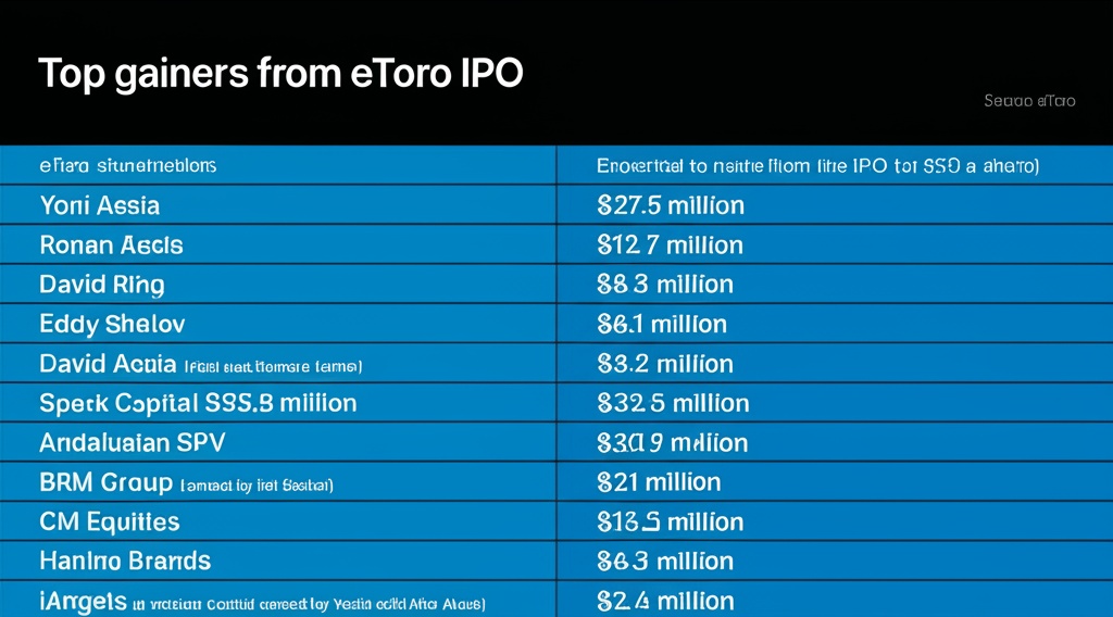 Top gainers from eToro IPO